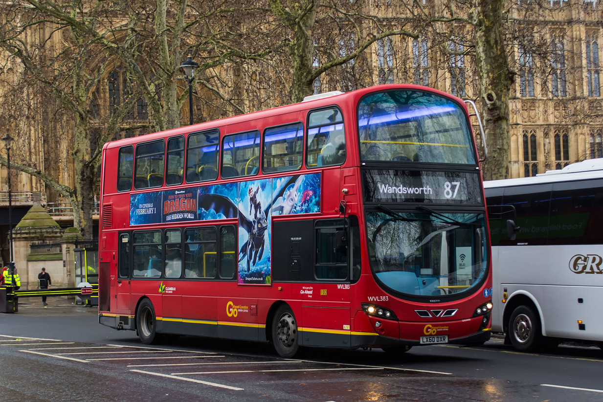 GO Ahead London VOLVO B9TL WRIGHT ECLIPSE GEMINI 2 WVL383 GO AHEAD